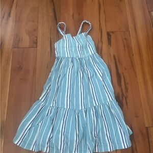 Blue Striped Kids Dress